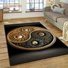 Natur Yin Yang Chinesischer Tai Chi Bagua Teppich für Schlafzimmer Wohnzimmer Zuhause Sofa Dekoration, Kinderspiel Große Dekor Bodenmatte