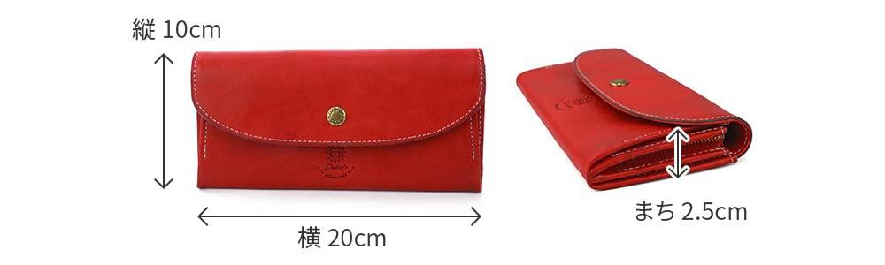Long Wallet Genuine Leather Coraggio Red [Dakota] Women's DA-36444-30