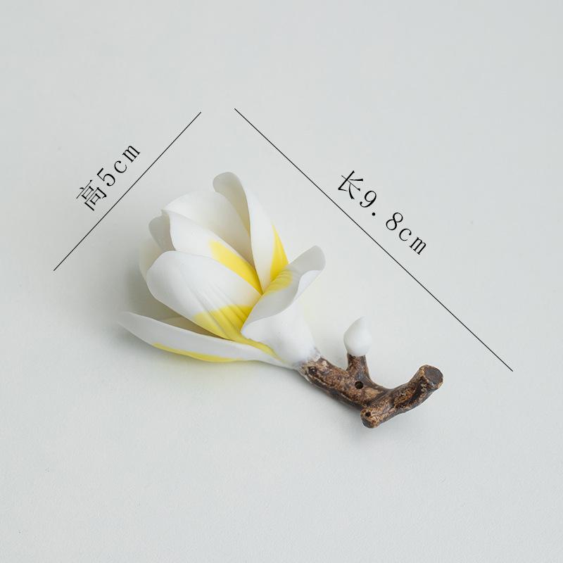 Ceramic Handicrafts Magnolia Handcrafted Ceramic Decorative Ornaments Aromatherapy Base Sandalwood Incense Burner Home Decor