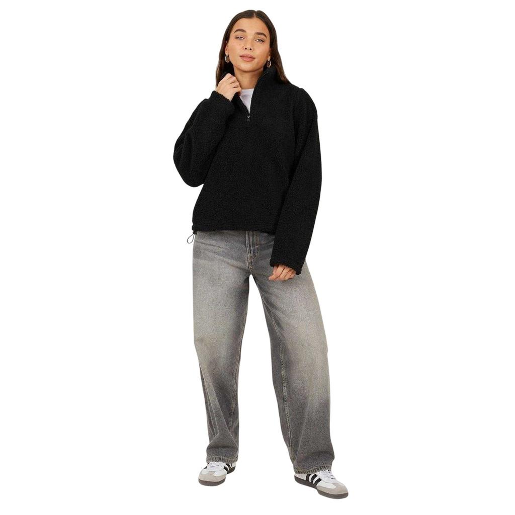 BRAVE SOUL Womens/Ladies Fleece Quarter Zip Sweatshirt