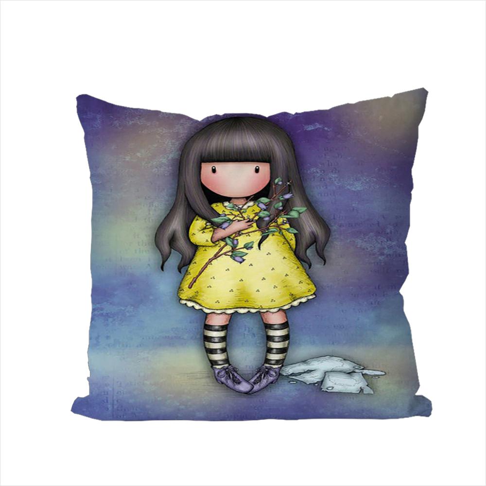 

SSantoro Gorjuss Pillow Case For Car Sofa Decorative Home Doublesided Print Plush Square Throw Pillow Cushion Cover 30x30cm