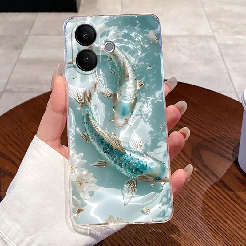 For Vivo V60 Lite Case For Vivo V60 Lite 5G 4G Cover Clear Luxury Cute Love Rabbit Funny Painted TPU Soft Silicone Phone Case