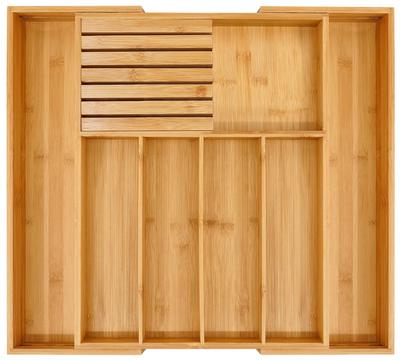 VaeFae Silverware Drawer Organizer for Expandable Utensil Holder Cutlery Tray with Dish Removable Knife Block Kitchen, & Dividers, Storage,