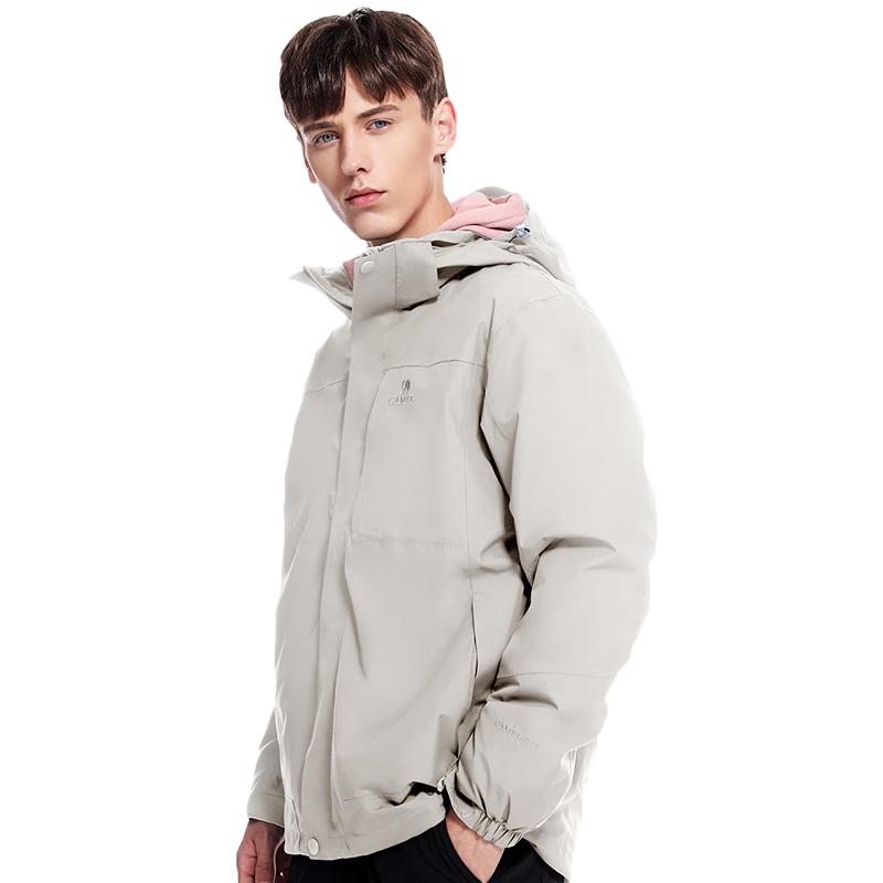 CAMEL Unisex 3-in-1 Waterproof Fleece-Lined Outdoor Jacket