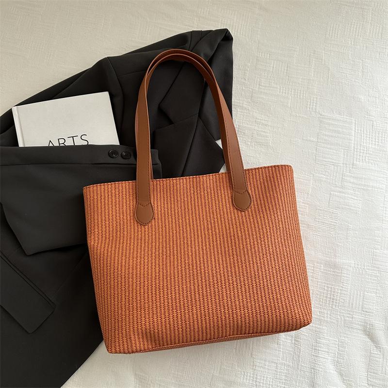 

ins супер огонь плиссированная большая вместительная сумка-тоут 2025 популярная сумка для поездок на работу модная универсальная сумка через плечо коричневый