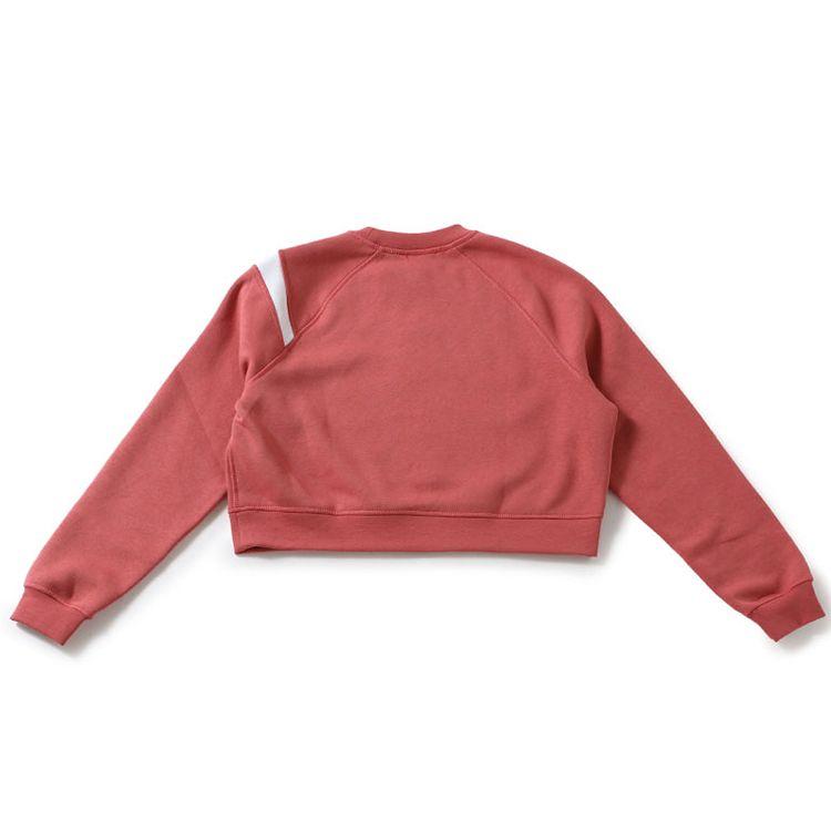 Nike Sportswear Swoosh Logo Crew Neck Sweatshirt Women Tops Pink BV3934-897