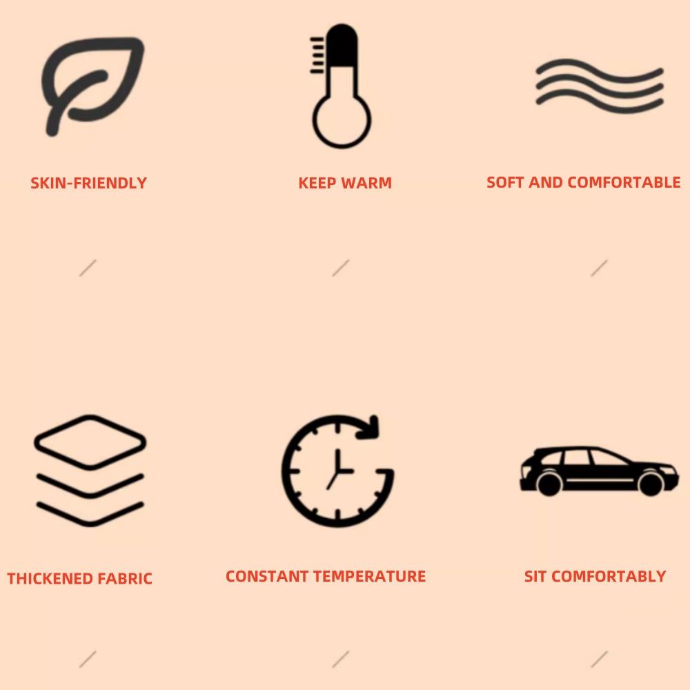 1 sztuka Poduszka na siedzenie samochodowe Uniwersalna Zimowa Gruba i Ciepła Pokrowiec na poduszkę siedzenia samochodowego z aksamitu bąbelkowego Akcesoria do wnętrza samochodu