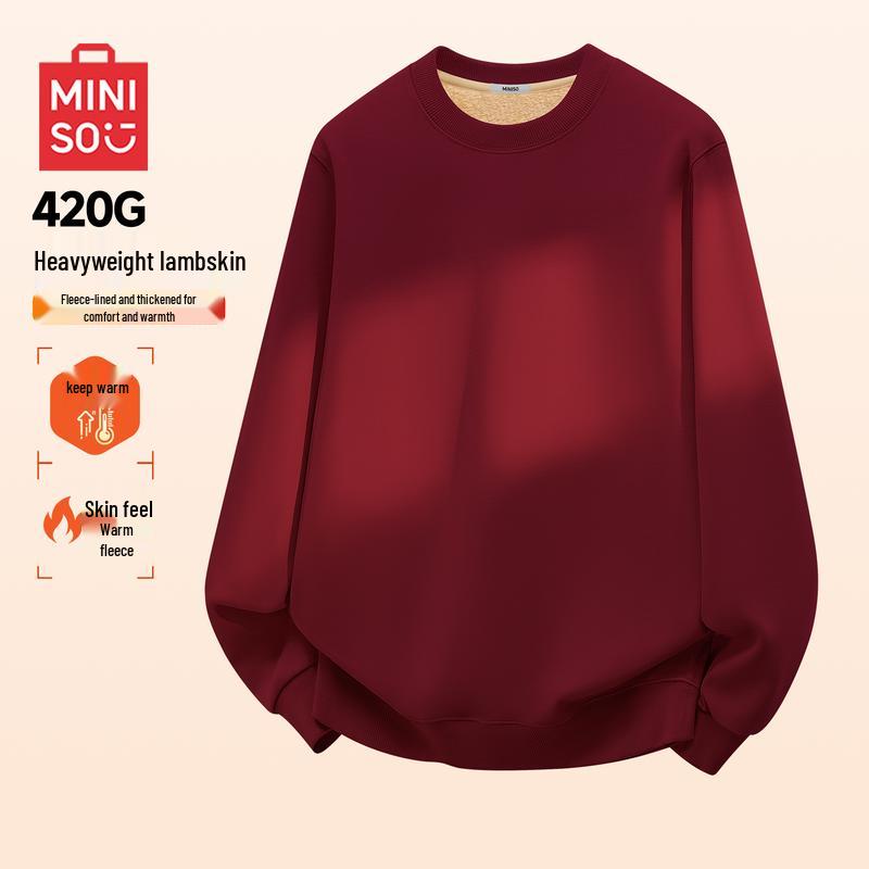 MINISO Men's Casual Pullover Sweatshirts