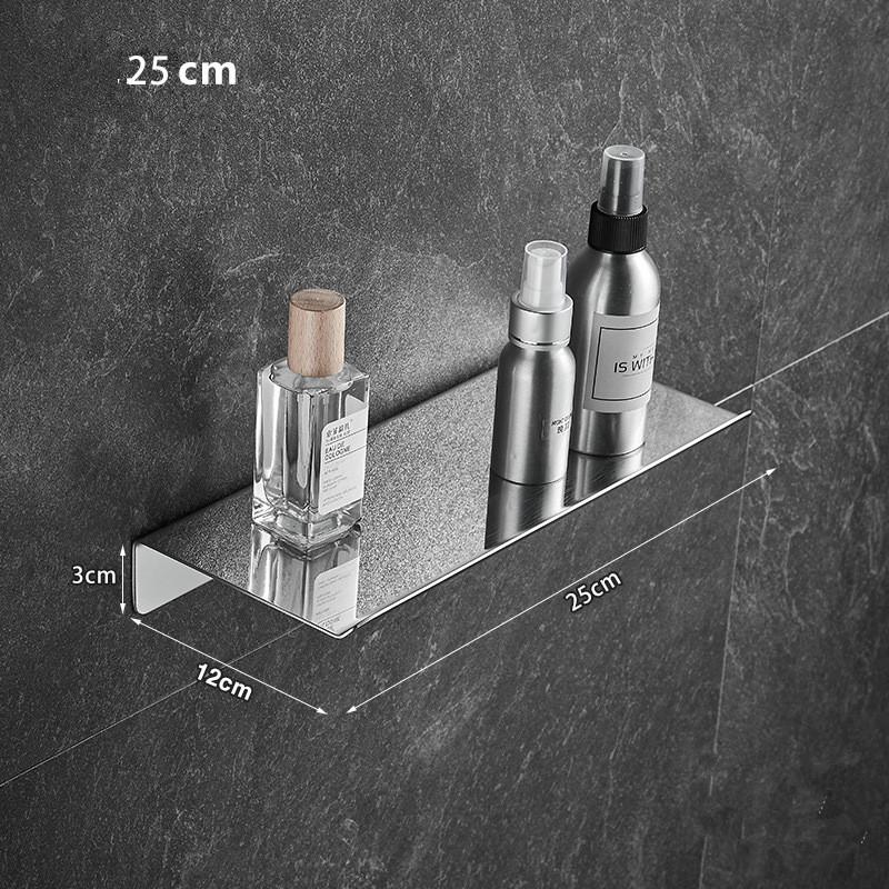 

Полиця для ванної кімнати Нержавіюча сталь Хром Душова стійка Кутова полиця Квадратна полиця для ванни/душу Без свердління Чорний Органайзер-стійка