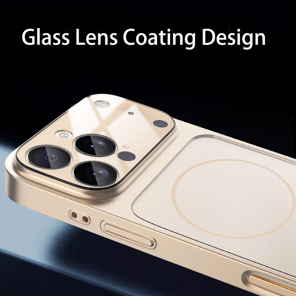 Frosted Glass Finish Magnetic Phone Case For iPhone 17Air 17 ProMax 16 15 14 13 Pro Max Magnetic Shockproof PC Hard Cover