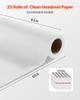 Headrest Paper Rolls 25Pcs 8.5"x125ft Crepe Medical Exam Paper Disposable