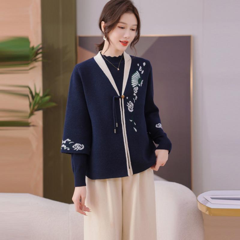 

Новая весенняя мода Повседневный костюм Женский костюм для мамы Наньси Феникс Осень Новый на каждый день для поездок 3XL темно-синий