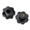 Threaded Black Knobs Set of 10 Thumb Nuts Durable for Quick & Secure Fastening