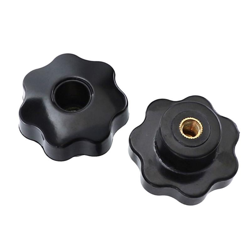 Threaded Black Knobs Set of 10 Thumb Nuts Durable for Quick & Secure Fastening