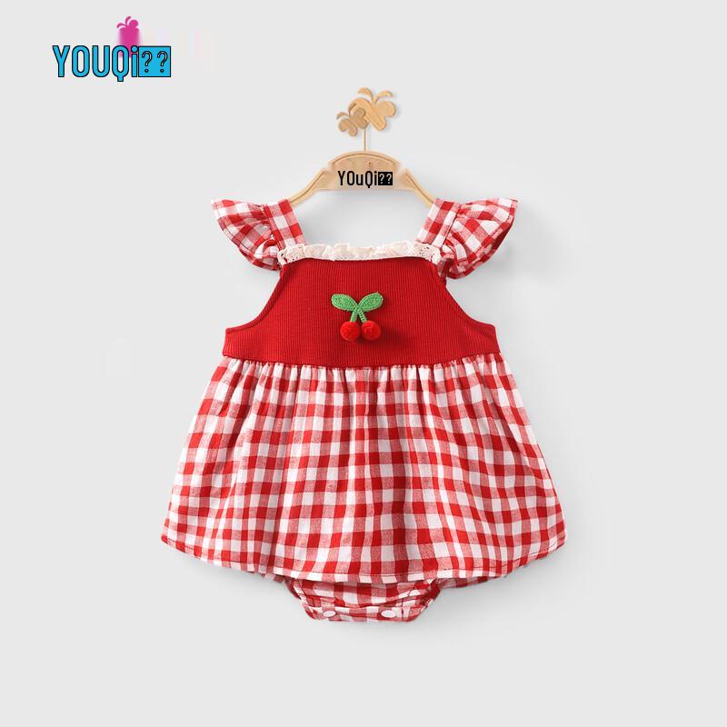 Youqi Baby Summer Princess Sleeveless Romper 66