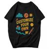 Herren T-Shirt Gestalte dein eigenes einzigartiges Y2K Grafik-T-Shirt Unisex Kleidung T-Shirts