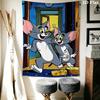 Tom Jerry Classic Adventure Tapestry Wallmounted Fashion Print Work Of Art Background Cloth Wall Decoration