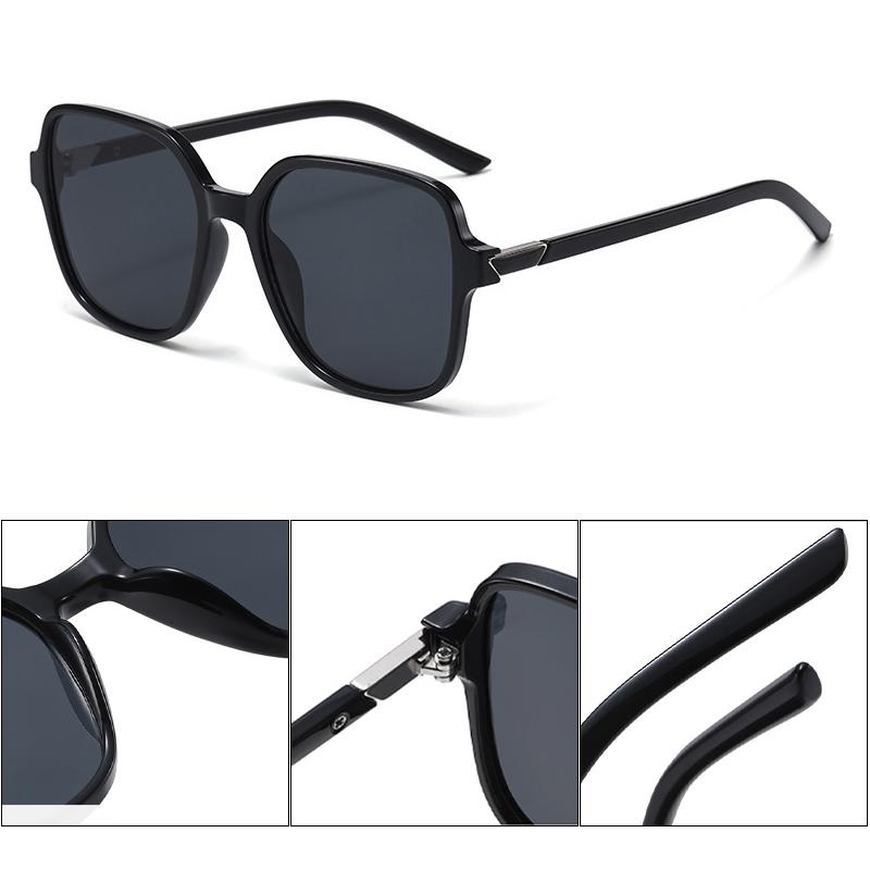 Xiaomi Women Large Square UV400 Sunglasses Metal Hinge Decor Gradient Lens Outdoor Driving Beach Fashion Shades 5 Colors Available