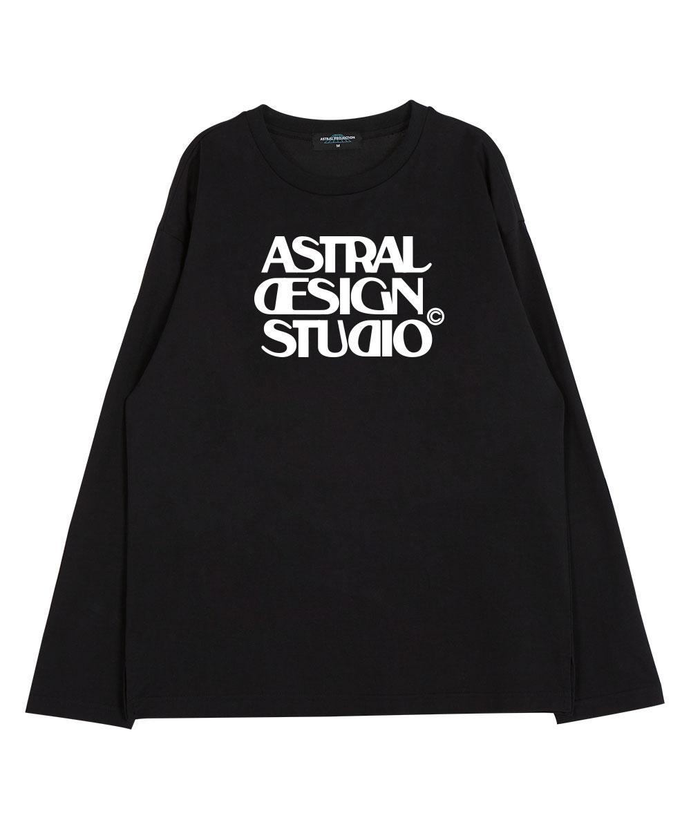 Astral Projection Astral Design Studio Round Neck 13-Count Cotton Long Sleeve T-Shirt_Black L