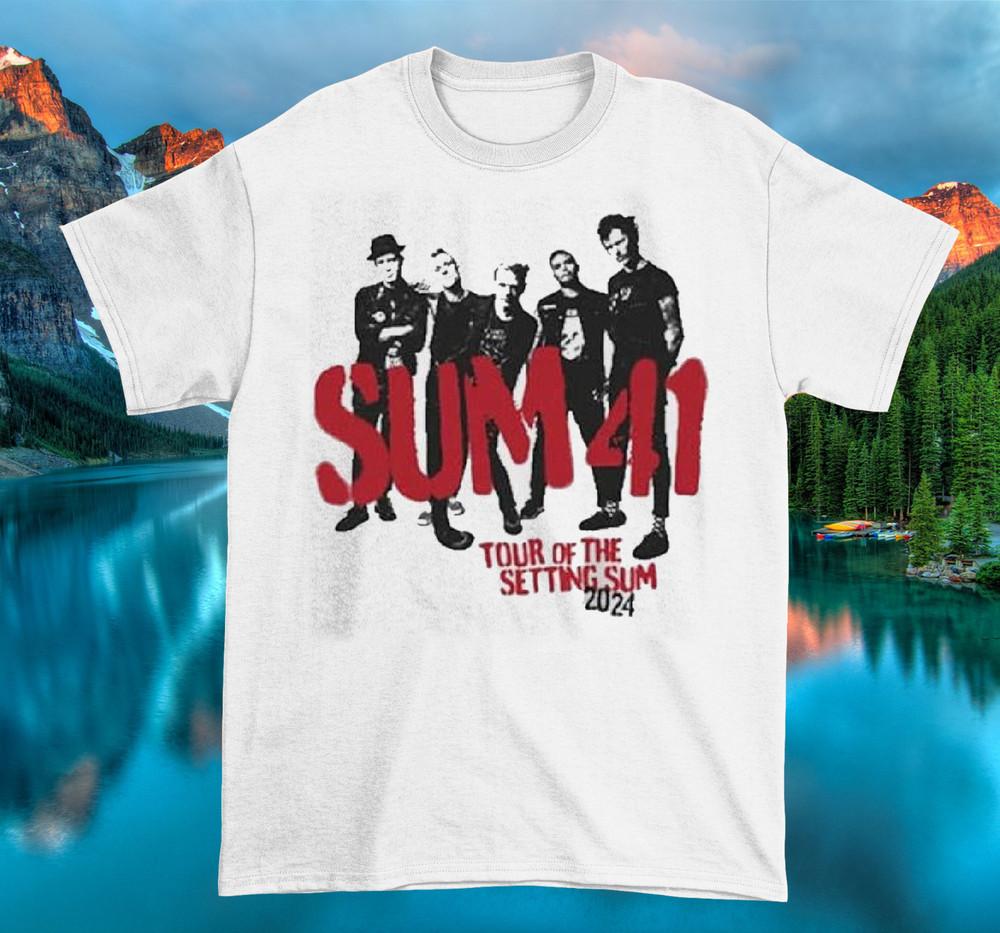 Hot Xmas Gift Band Sum 41 2024 Tour T Shirt Size S5XL MR340 Unisex T-Shirt XXXL