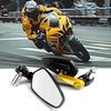 7/8" Motorcycle Mirrors,Bar End Rear View Mirrors Compatible With Honda Grom,Ducati, Suzuki,Yamaha, Kawasaki And More(GOLD)