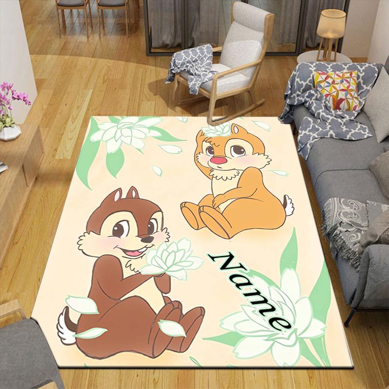 Custom 1Pc Chip Dale Adventure Rug Office Carpet Indoor Outdoor Entrance Doormat Nonslip Soft And Comfortable Living Room D91619