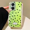 Black Circular Dots Feather Texture Phone Case for Xiaomi Poco X5 X7 M6 Pro X6 X3 Pro NFC C75 C71 C65 C61 M5S Women Girls Cover