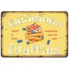 Vintage Sci-Fi Fairy Metal Tin Sign 20x30cm Retro Wall Art