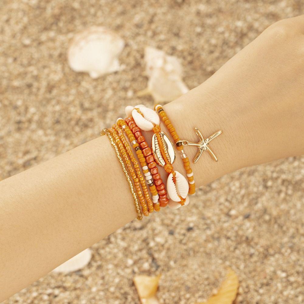 Ensembles de Bracelets Empilables Bracelets Bangles Extensibles Boho Nouveau Bracelet Bohème Filles