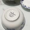 Blue and White Porcelain Pastoral Style Large Noodle Bowl, Microwave-Safe Ceramic Vegetable Dish, Underglaze Tableware