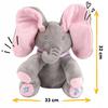Interaktiver Elefant Akuku Plüschelefant Maskottchen Weicher Rosa