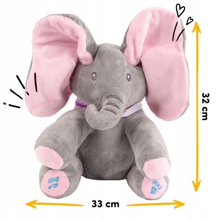 Interaktiver Elefant Akuku Plüschelefant Maskottchen Weicher Rosa