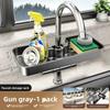 Modern Pp Kitchen Sink Organizer With Drip Tray For Home Storage