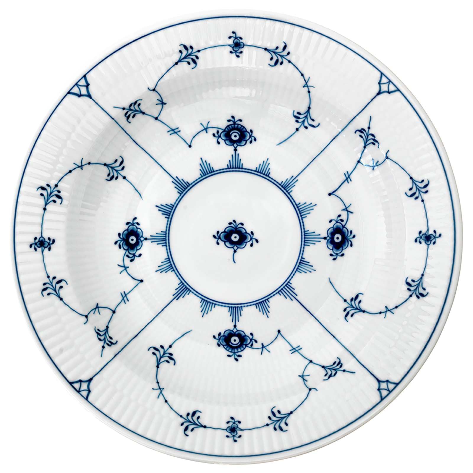 

[Officially Imported] Royal Copenhagen Blue Fluted Plain Deep Plate, 27cm, 1066673