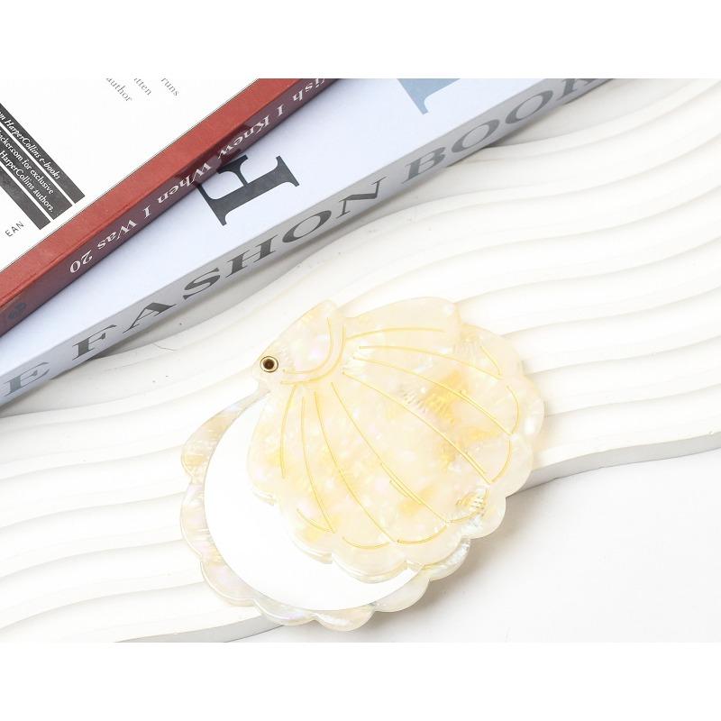 Acetate shell mirror European and American advanced carry-on mirror small fresh temperament