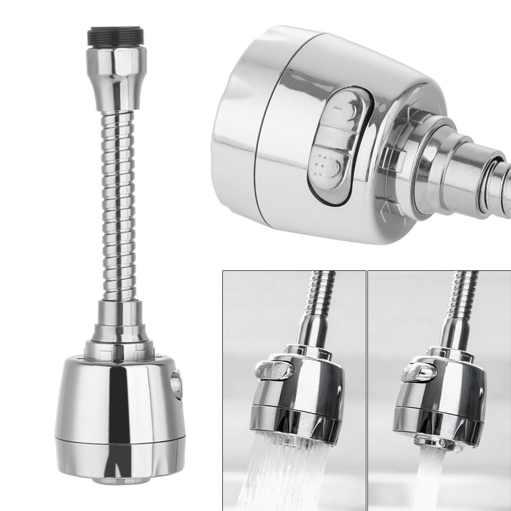 Filter Water Saving ABS Plastic 360 Degree Aerator Swivel Tap Faucet Nozzle Kitchen Faucet Extender