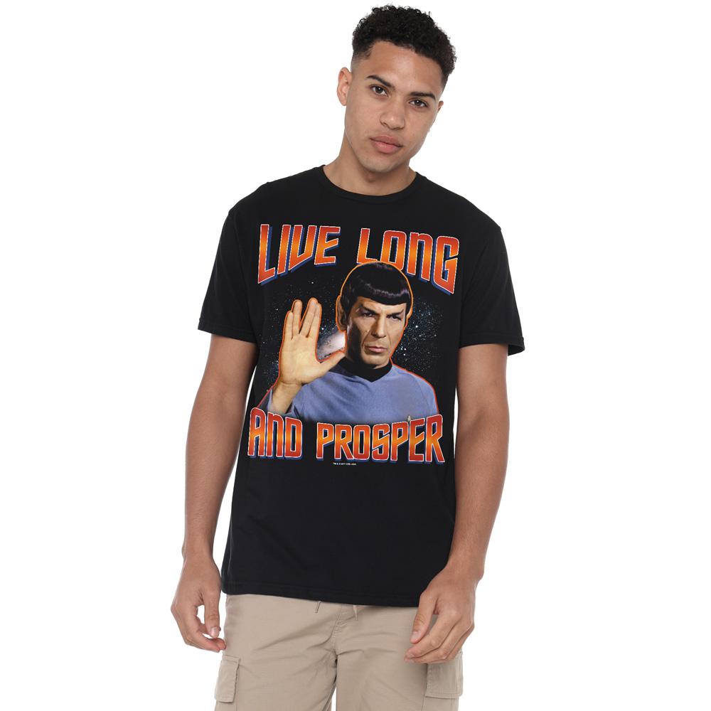 STAR TREK Mens Original Live Long and Prosper T-Shirt