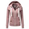 Spring and Autumn Women's Trendy Sports Zipper Cardigan Hoodie Jacket