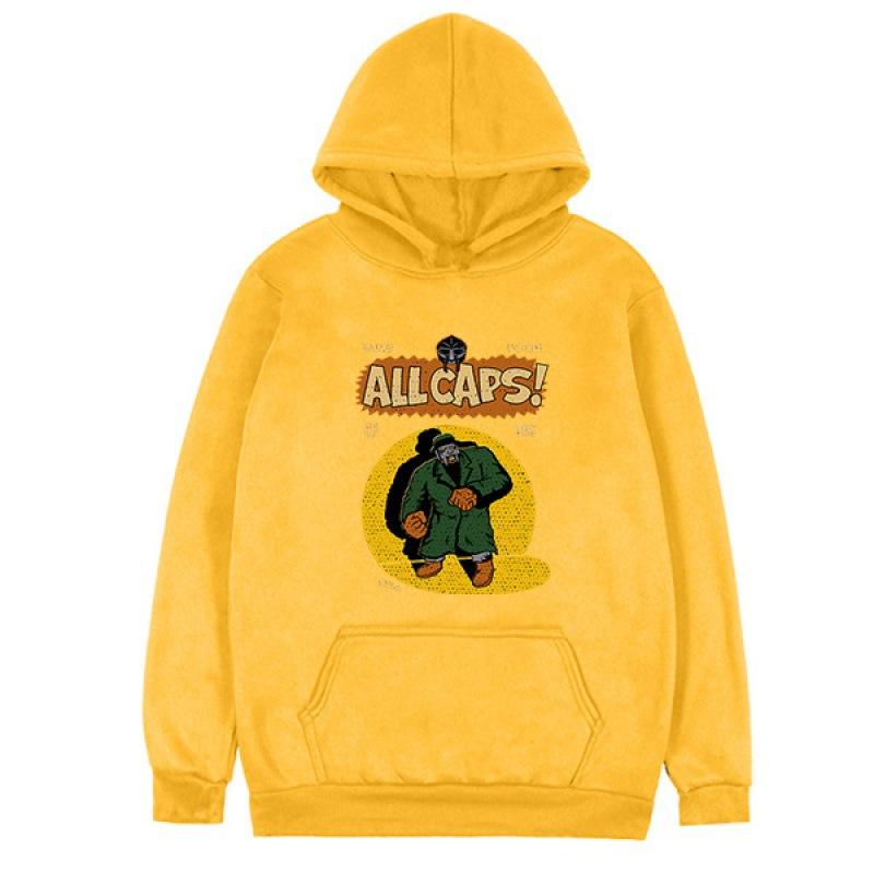 Bluza z kapturem Mf Doom Rapper Print ALL CAPS