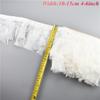 1Meters White Black Pheasant Feathers for Clothes Ribbon on Tape Rooster Goose Turkey Marabou Ostrich Fringe Trim Sewing Decor