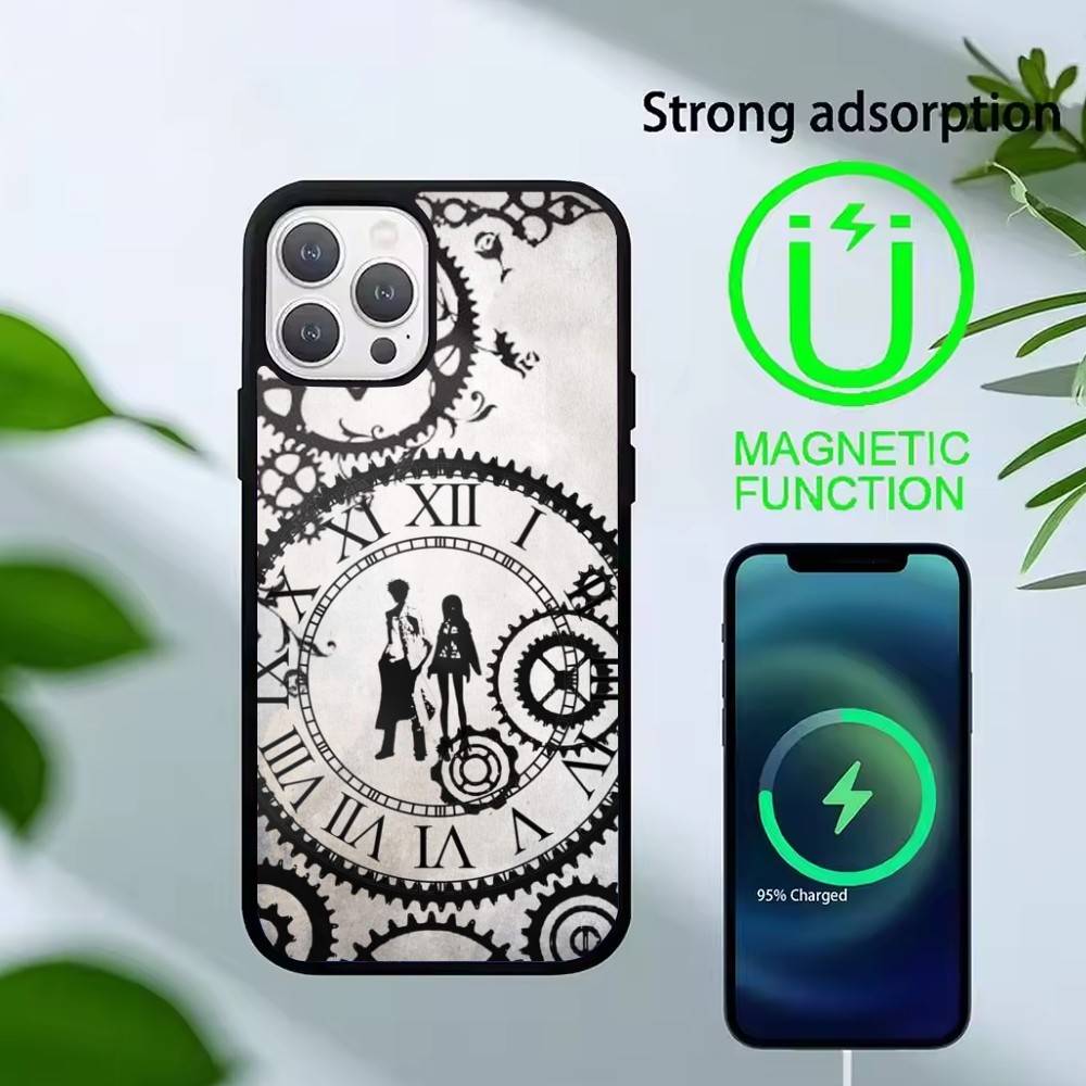 A-Okabe Rintaro STEINS DATE Phone Case For iPhone 17,16,15,14,13,Pro,Max,Plus,Magnetic For Magsafe Wireless Charging