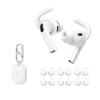 Sports Silicone Anti‑Slip Ear Covers 6 Pairs, Ear Sleeves with Storage Case & Carabiner