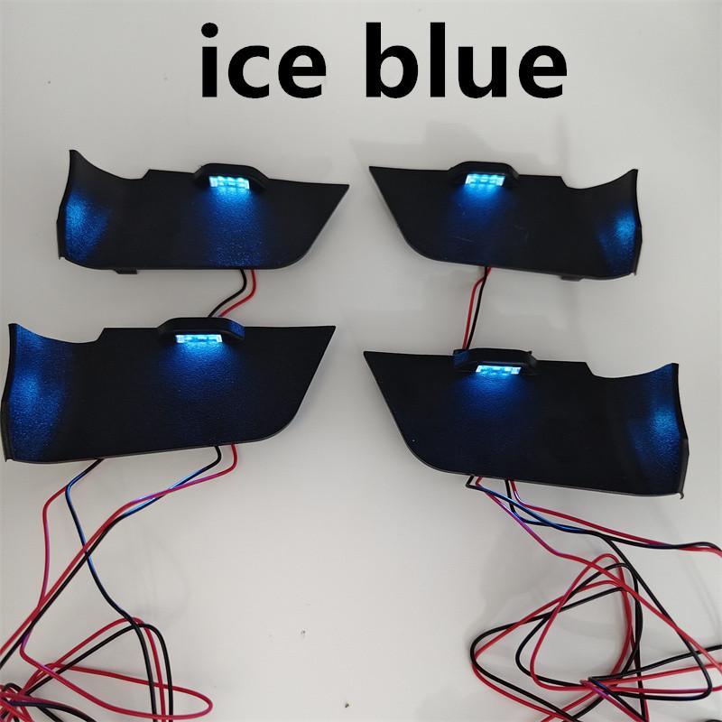 

LED Car Interior Handle Bowl Light For Toyota RAV4 2024 Ambient Lamp Blue Door Handle Bar Armrest Lamp 4pcs ice blue