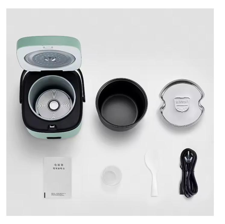 2026 Mini Olla Arrocera Automática para el Hogar Cocina Eléctrica 1-2 Personas Calentador de Comida Vaporera 1.2L Pequeña Olla Arrocera