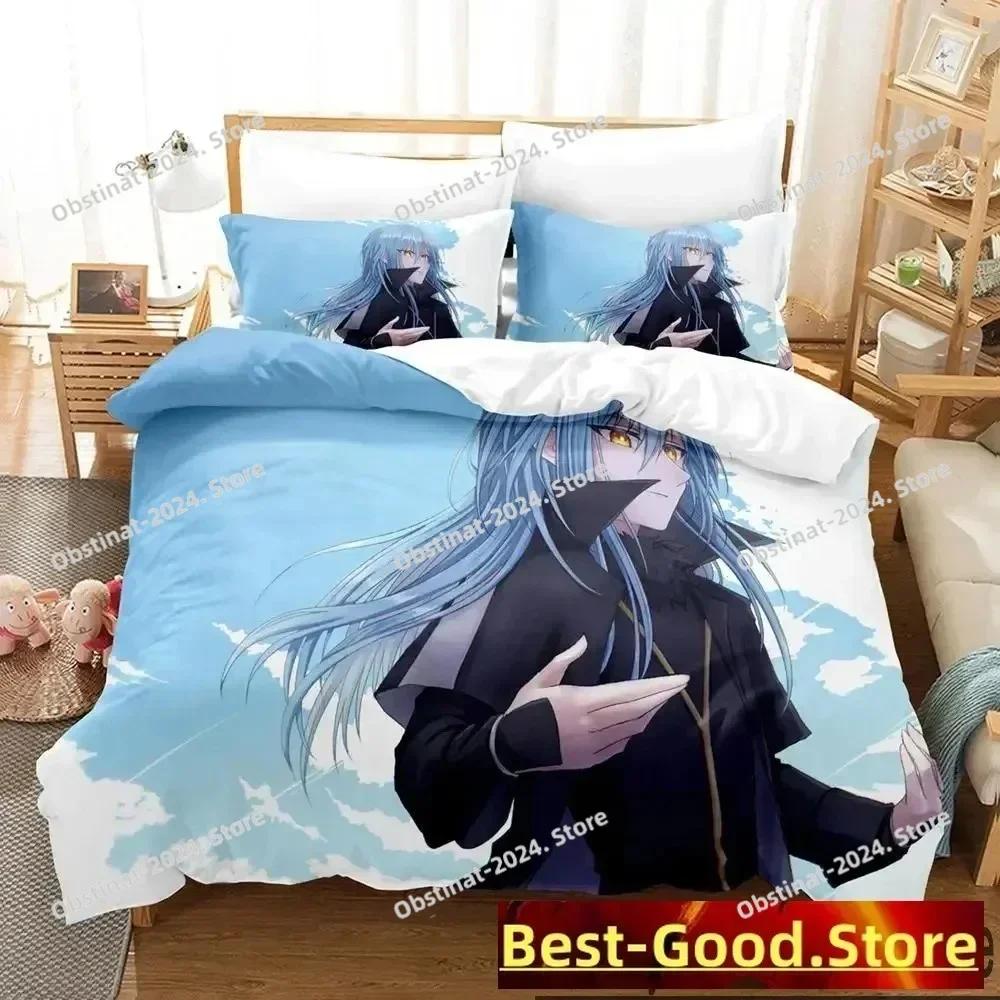 TenSura Rimuru That Time I Got Reincarnated as a Slime Bedding Set Printed Duvet Cover Pillow Case 3 Pieces Sets Kids Adult Size