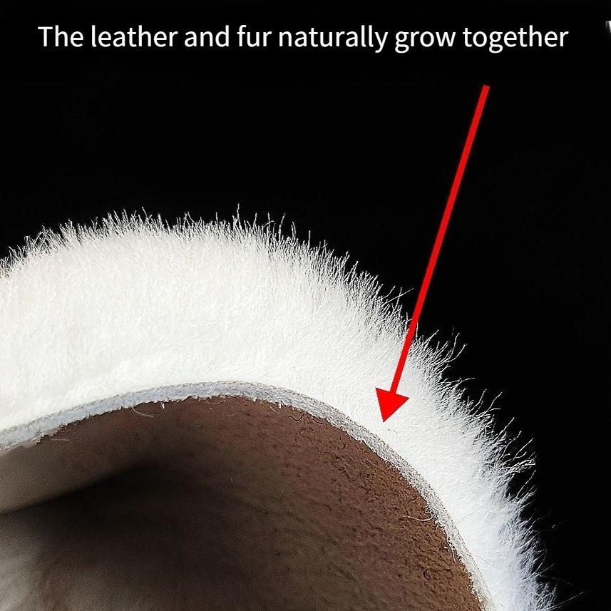 Winter Women's Sheepskin Leather Jacket Thickened 100% Wool Lining Plus Size Genuine Leather Coat Warm Cold-proof Fur-lined Leather Jacket