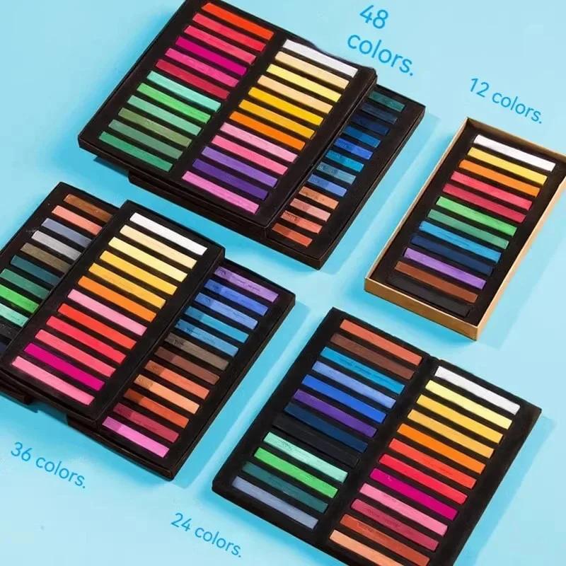 Artist Soft Oil Pastel Set 12/24/36/48 Colors Professional Painting Drawing Graffiti Crayons Students Beginner Art Stationery