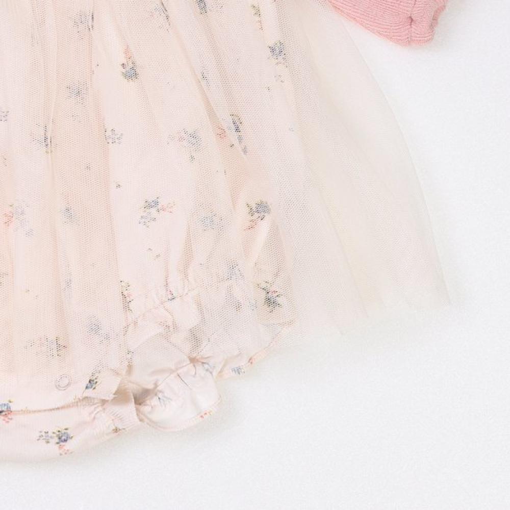 ORGANICMOM Flora Ginsoba Body Suit Bonnet Set Mkftqs01