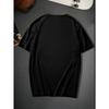 European sizes Trendy Skeleton & Letter Pattern Print Men's Comfy T-shirt For Halloween, Graphic Tee Men's Summer Outdoor Clothes