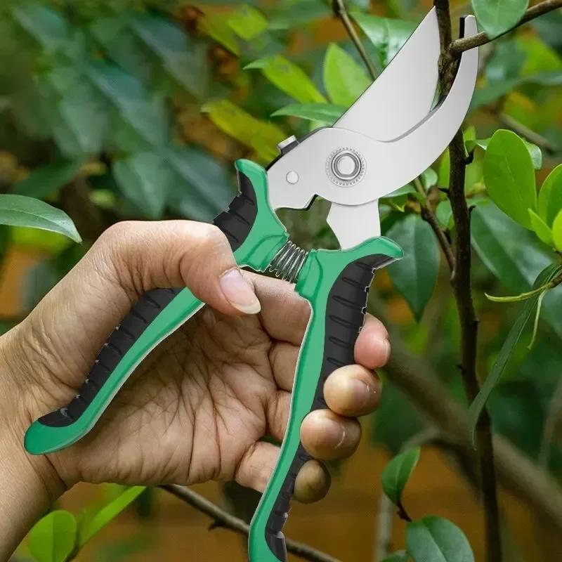 Garden Professional Scissors Stainless Steel Sharp Labor-saving Beak-shaped Pruning Shears Tree Non-slip Trimmer Garden Tools